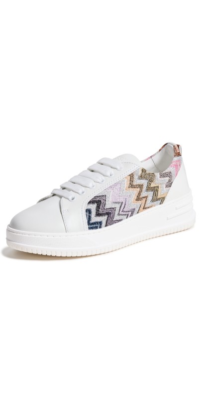 Missoni Alex Sneakers Fabric Metallic Wave Dark Rain