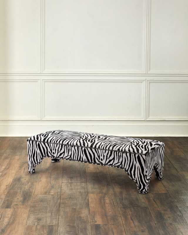 Angelia Hair on Hide Bench, 60"