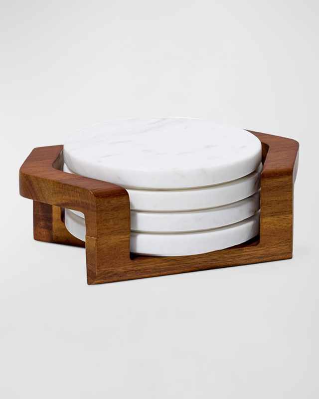 Chevron Coaster Set with Holder