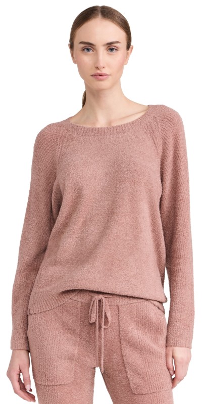 Barefoot Dreams CozyChic Lite Rib Blocked Pullover Tierra
