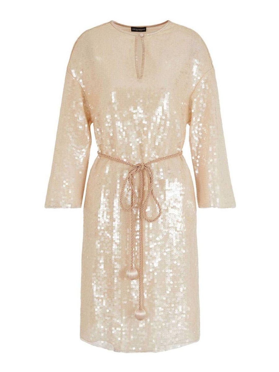 Emporio Armani Robe Courte - Rose Clair