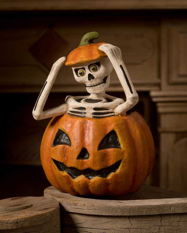 Pop Up Skelly Halloween Decoration