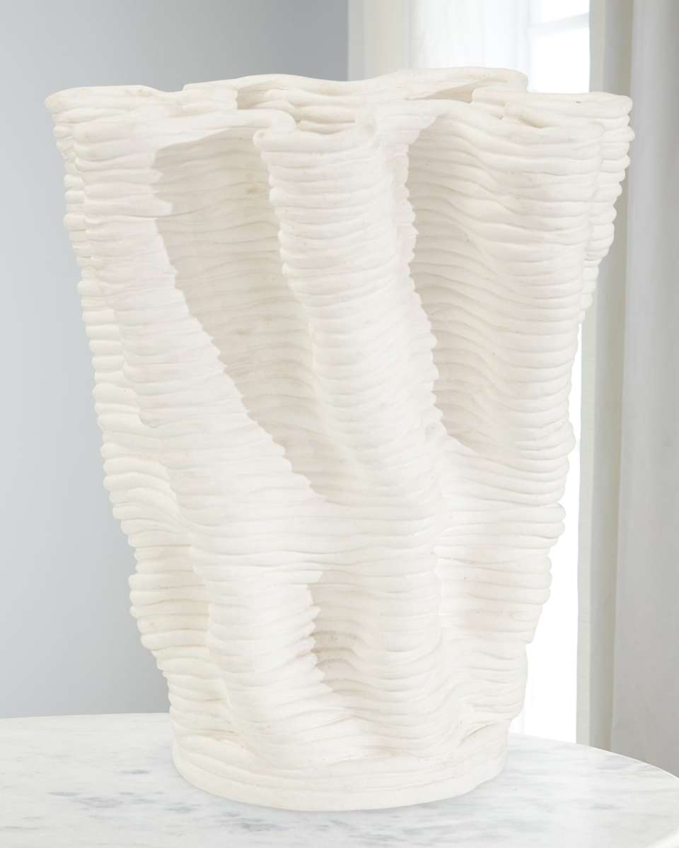 Powder White Porcelain Vase