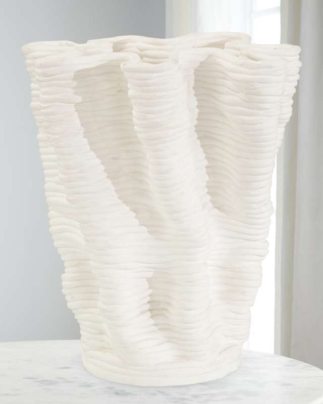 Powder White Porcelain Vase