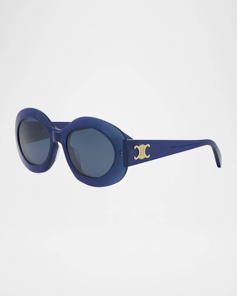 Triomphe Round Acetate Sunglasses