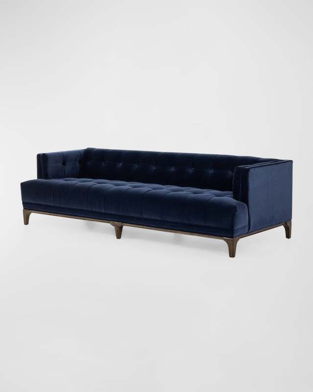 Dylan Velvet Sofa, 91"