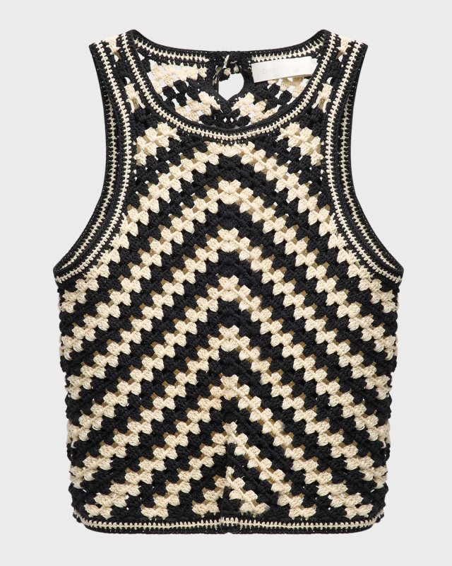 Halliday Hand-Crochet Tank Top