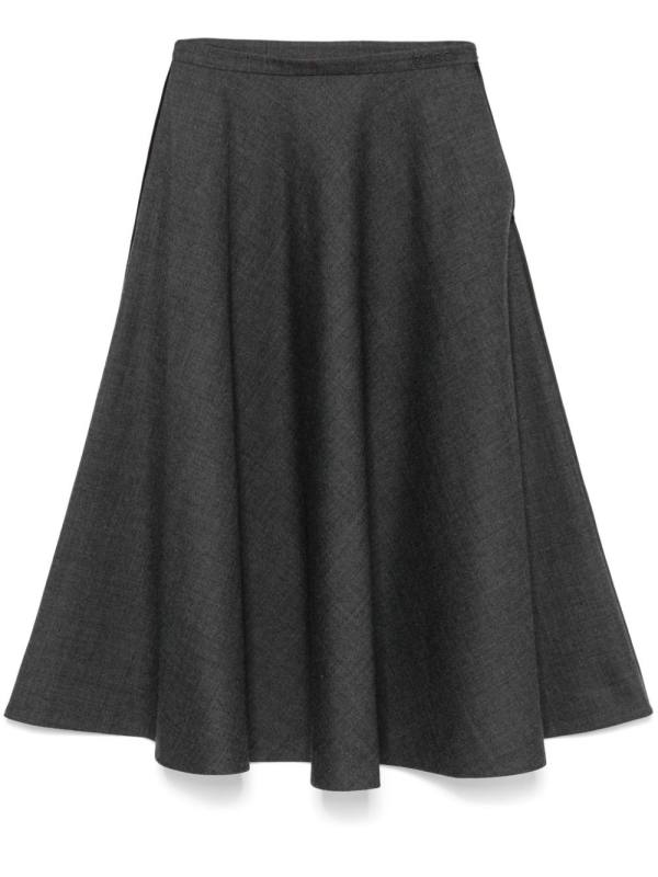 flared midi skirt