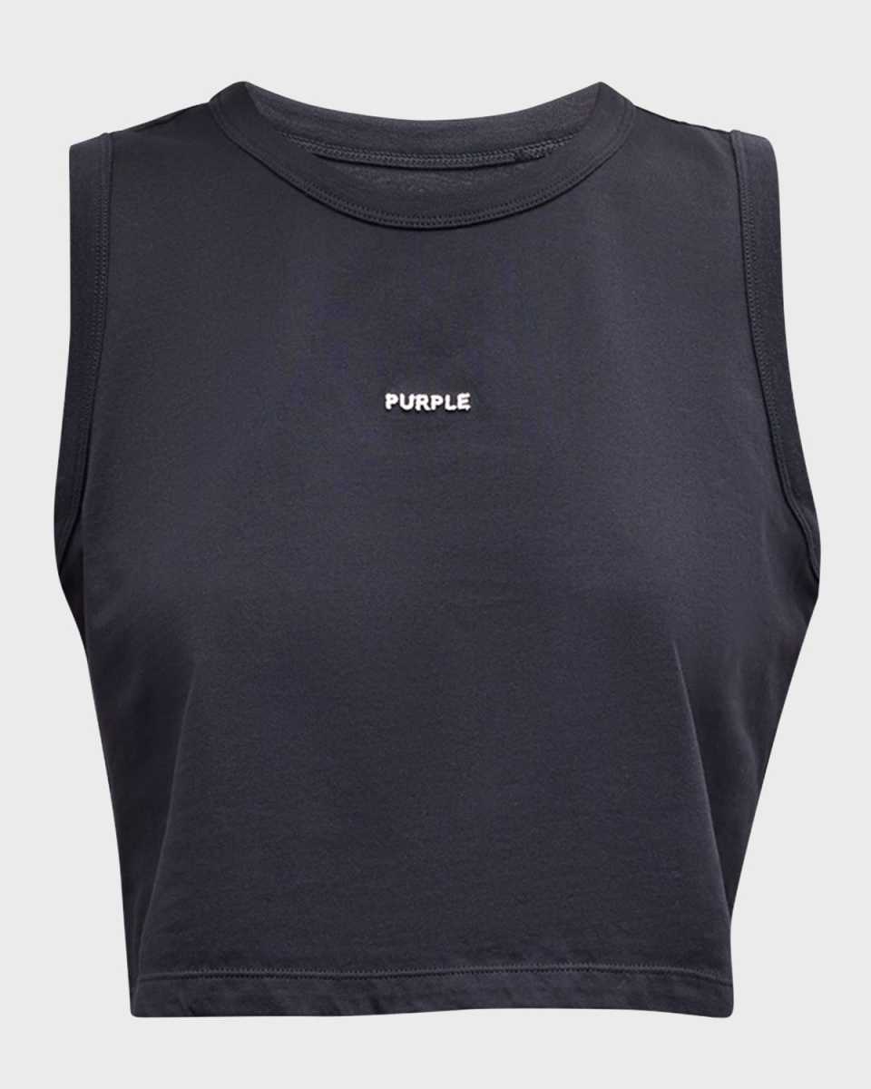 Logo Cropped Jersey Muscle T