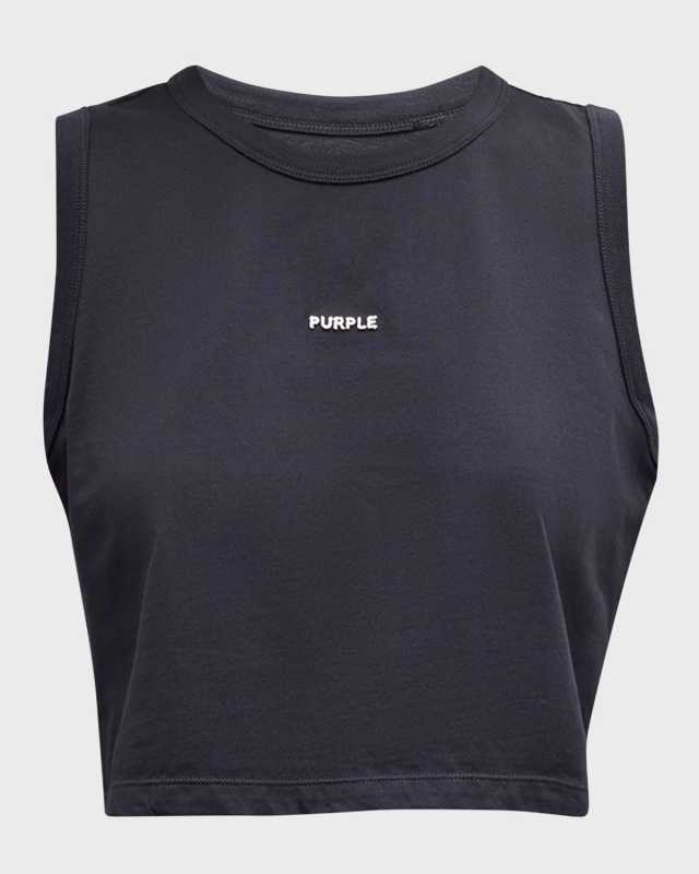 Logo Cropped Jersey Muscle T