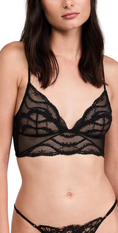 Kiki De Montparnasse Leche Moi Longline Bra Black