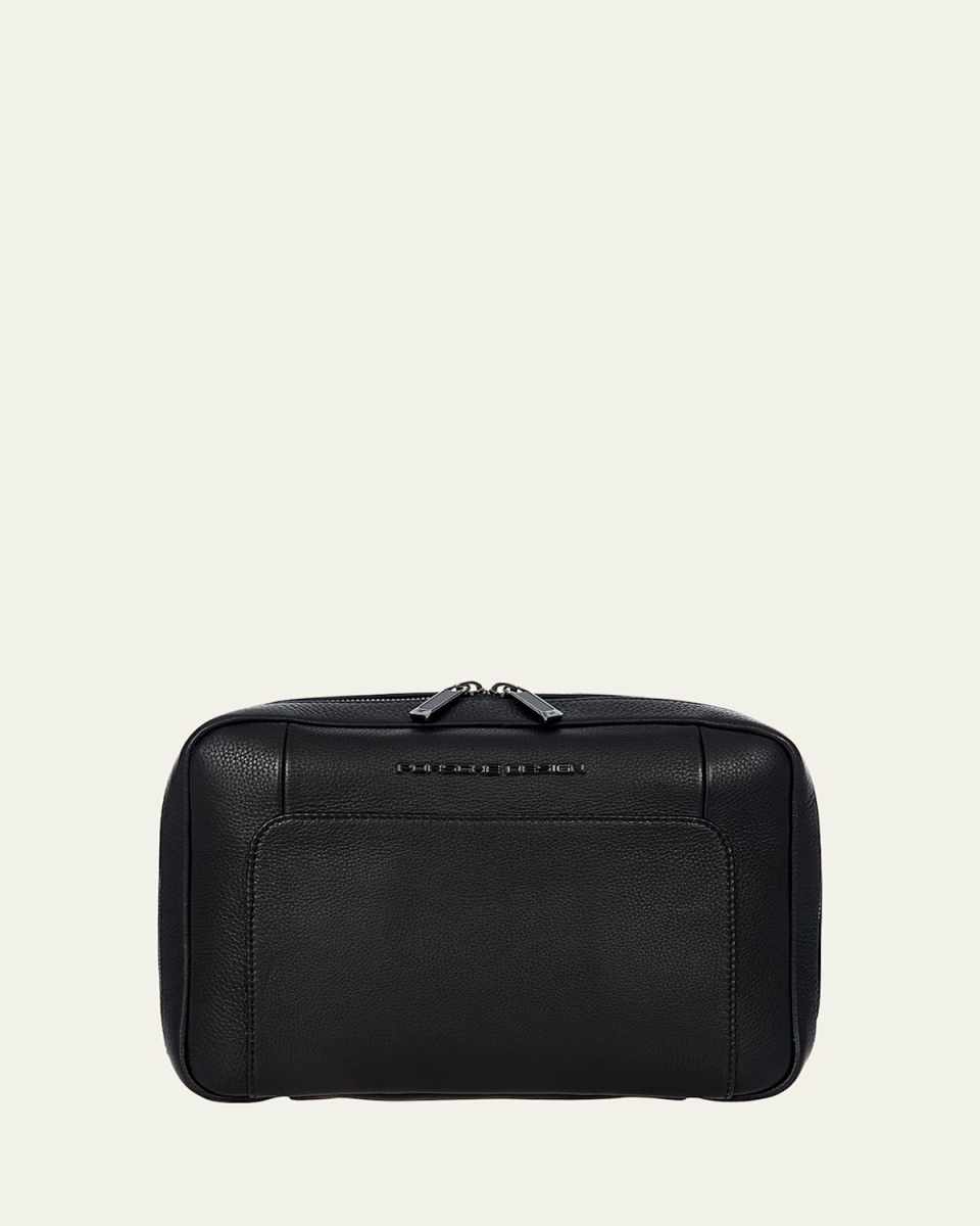 Roadster Leather Washbag, Large