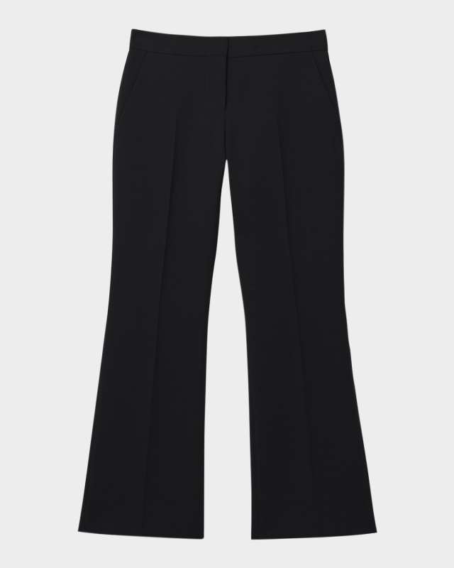 Tailored Wool Crop Trousers