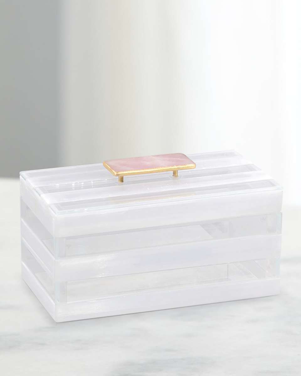 Selenite and Glass Box