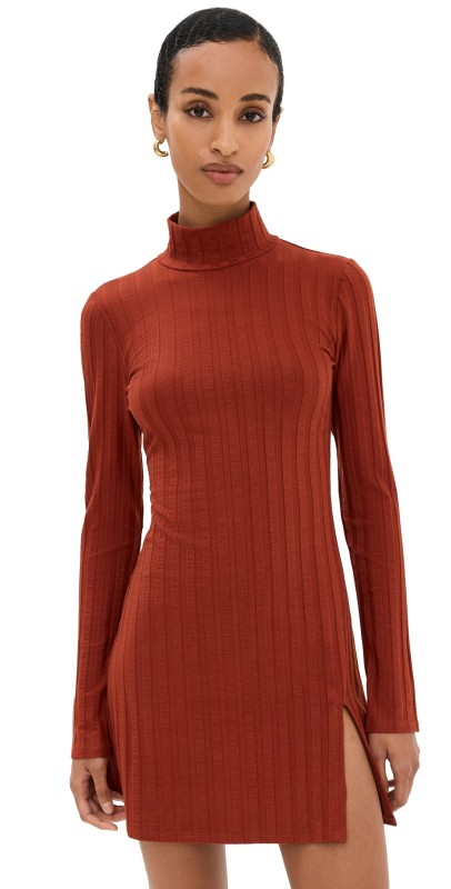 Reformation Libra Knit Dress Oxide