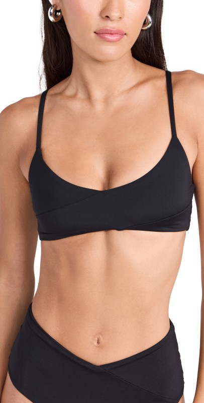 LSPACE High Tide Bikini Top Black