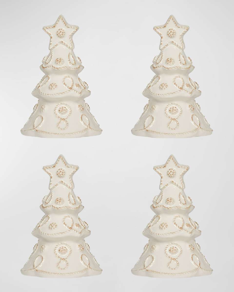 Berry and Thread North Pole Tree Place Card Holder, Set of 4 White