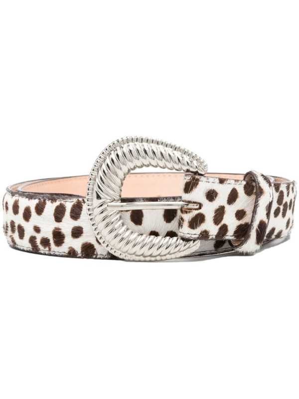 Sander cow-print belt