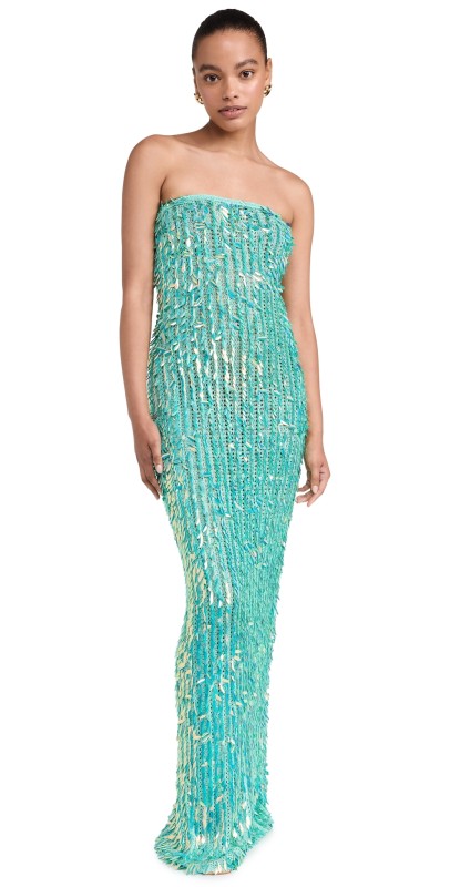Retrofête Nulla Crochet Dress Miami Mint
