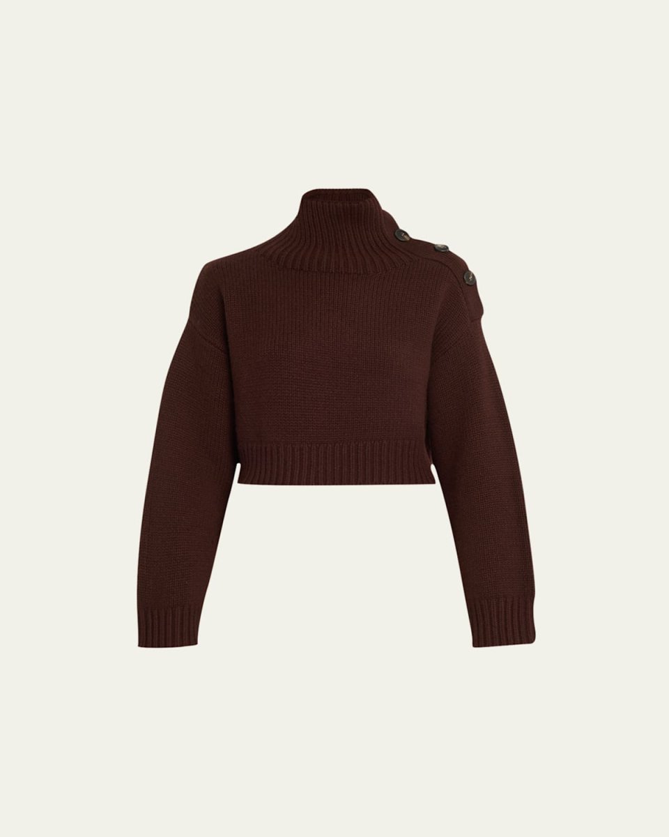 Wool Cashmere Turtleneck Sweat