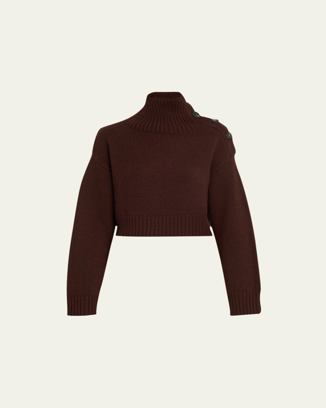 Wool Cashmere Turtleneck Sweat