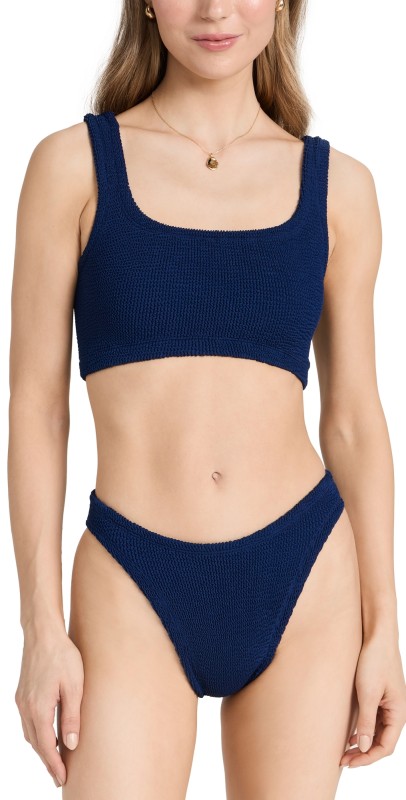 Hunza G Coverage Xandra Bikini Set Navy