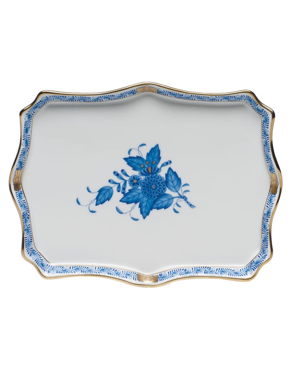Chinese Bouquet Blue Small Tray