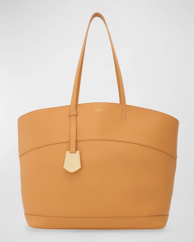 Charm Large Leather Tote Bag