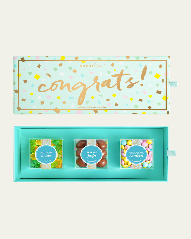 Congrats 3-Piece Candy Bento Box