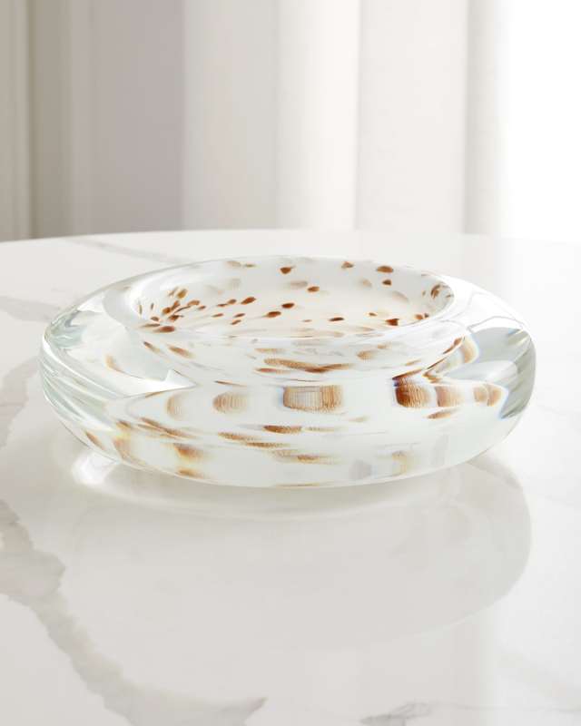 Ludlow Bowl With Brown Spots, Large