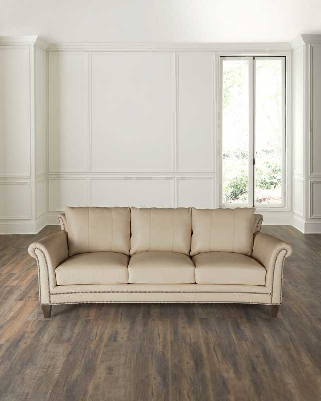 Richardson Leather Sofa, 91"