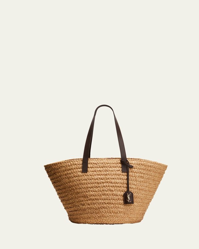 Basket Raffia Tote Bag