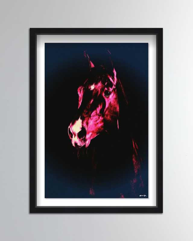 Stallion in Neon Giclee by Carson Kressley
