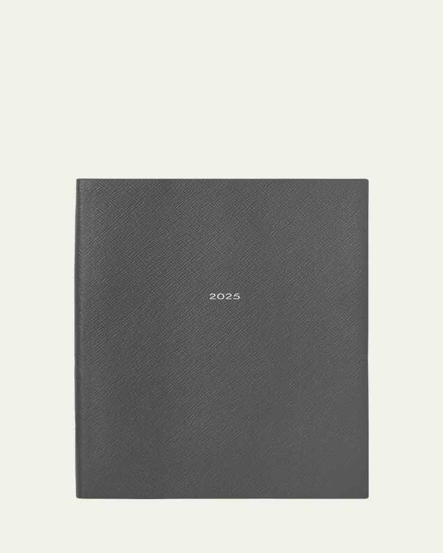 Portobello 2025 Weekly Vertical Panama Leather Diary