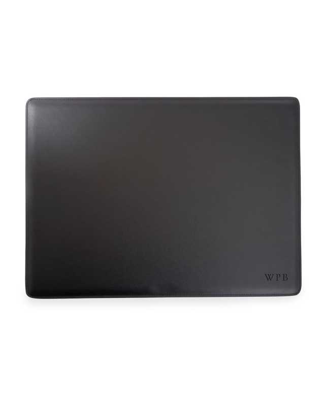 Personalized Leather Desk Pad, 22" x 16"