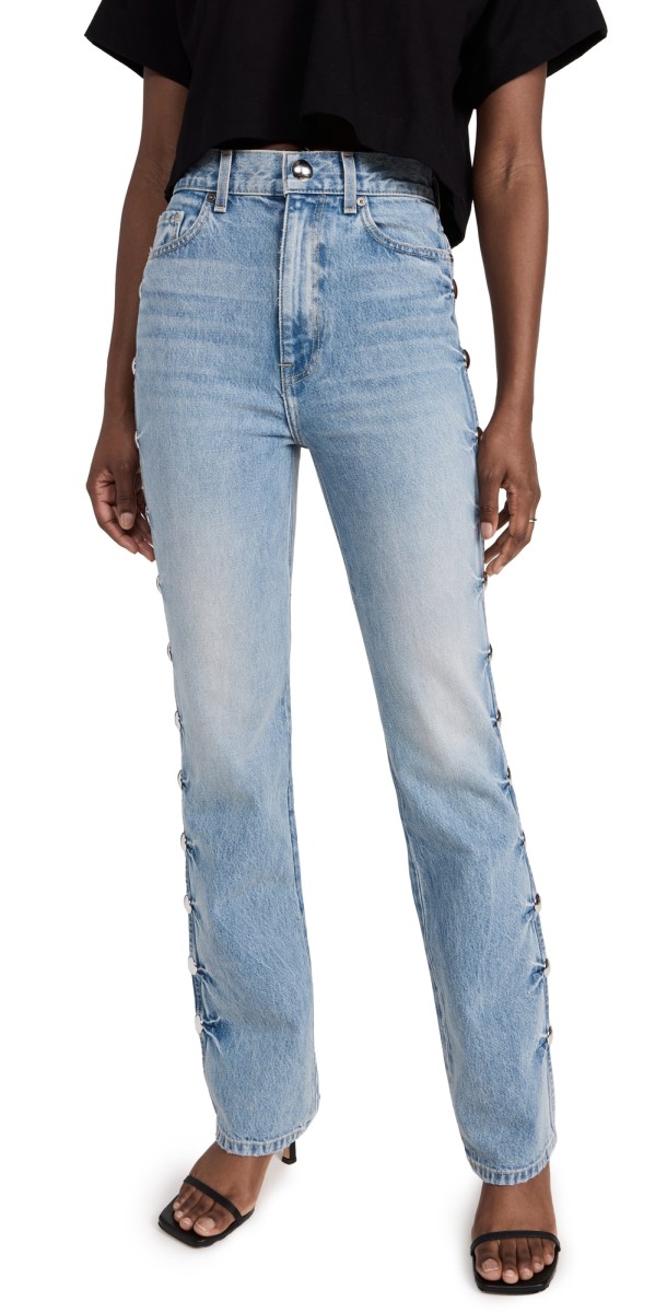 Khaite Studded Danielle Jeans Canton