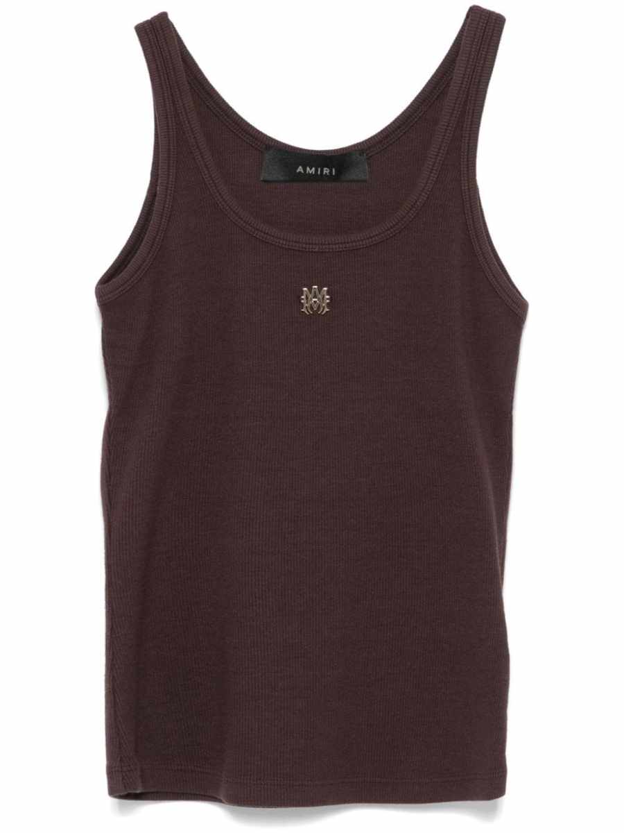logo-plaque tank top
