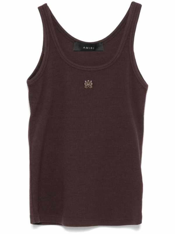 logo-plaque tank top