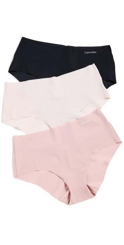 Calvin Klein Underwear Hipster Briefs 3 Pack Black/Ivory/Peach