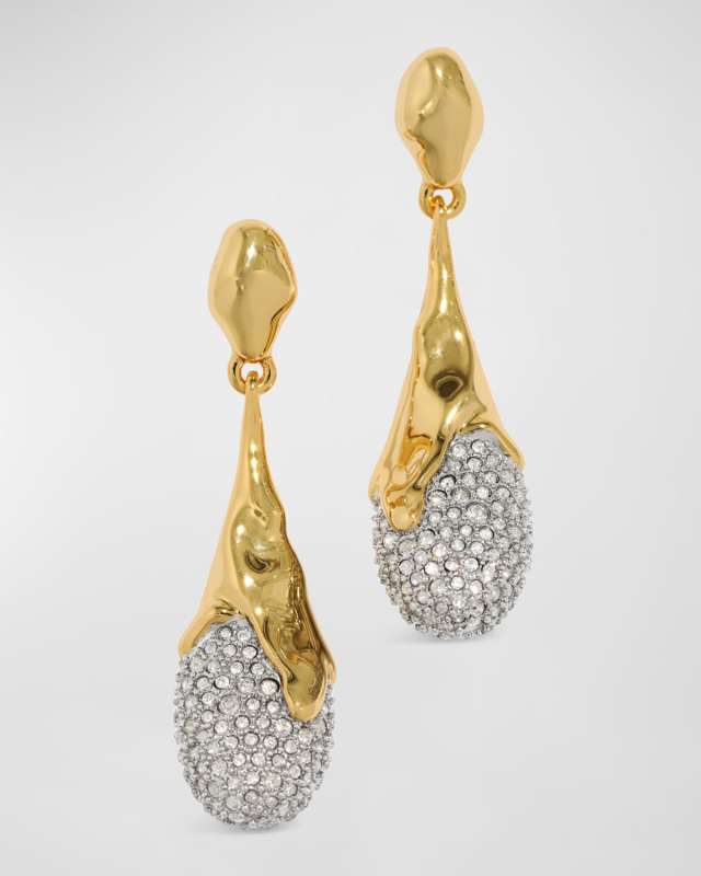 Solanales Crystal Teardrop Earrings