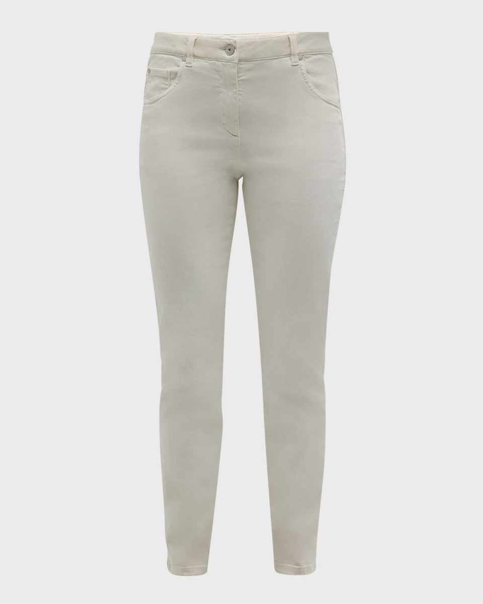 5-Pocket Garment Dyed Skinny Jeans