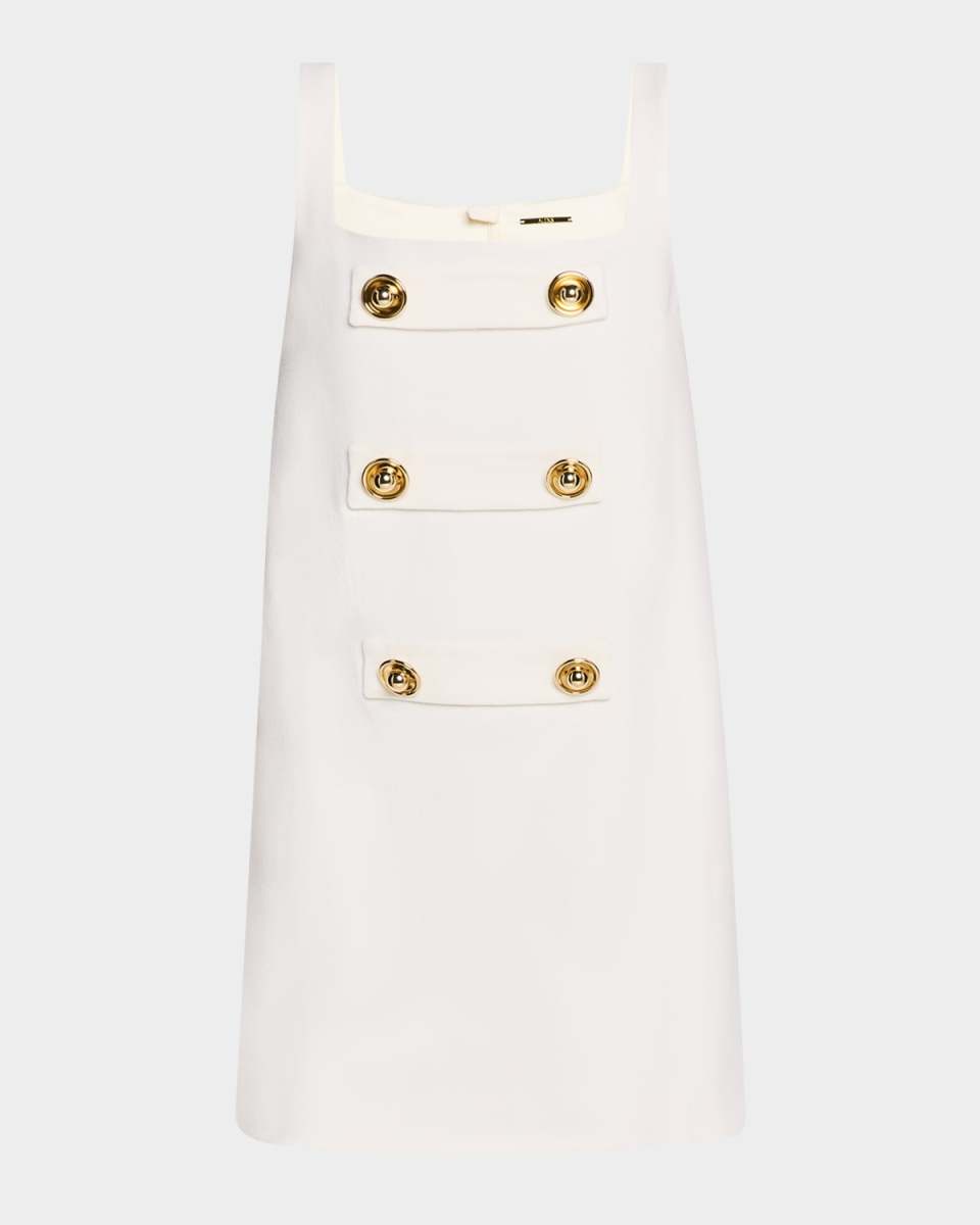 Luya Sleeveless Buttoned Mini Dress