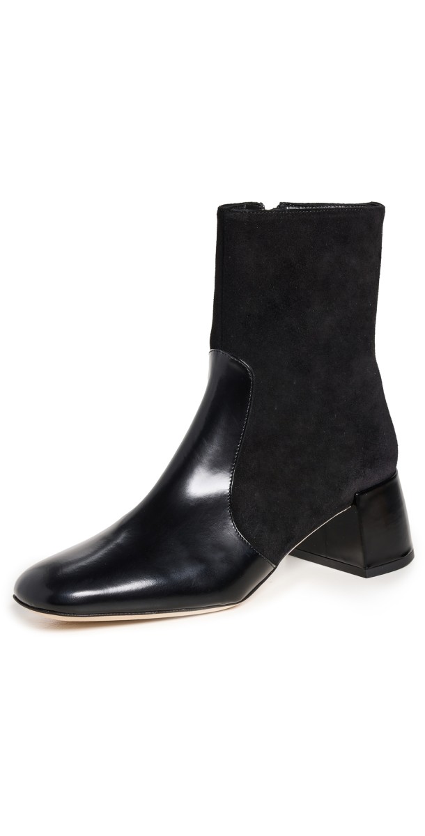 STAUD Andy Ankle Boots Black
