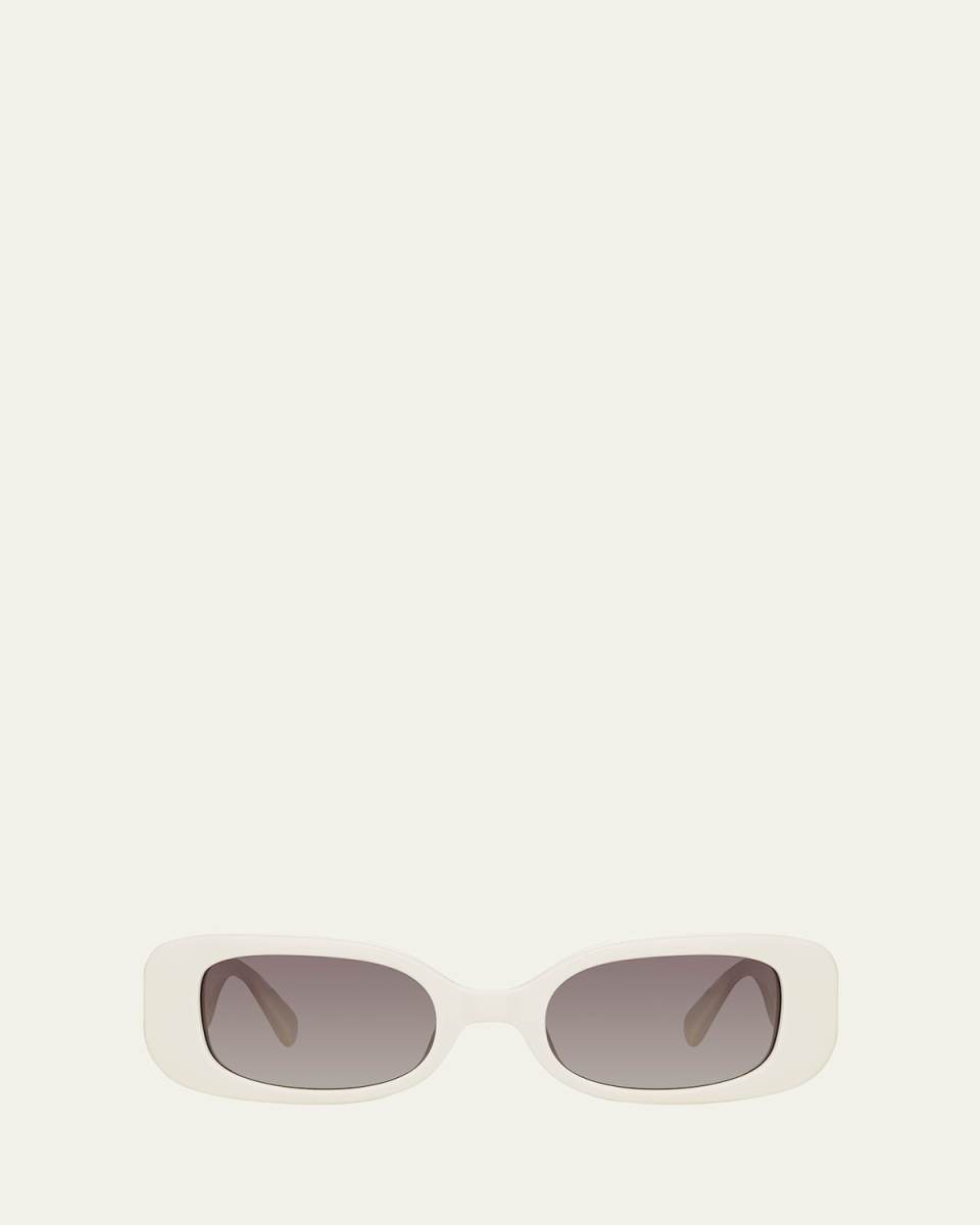 Lola Rectangle Acetate & Nylon Sunglasses