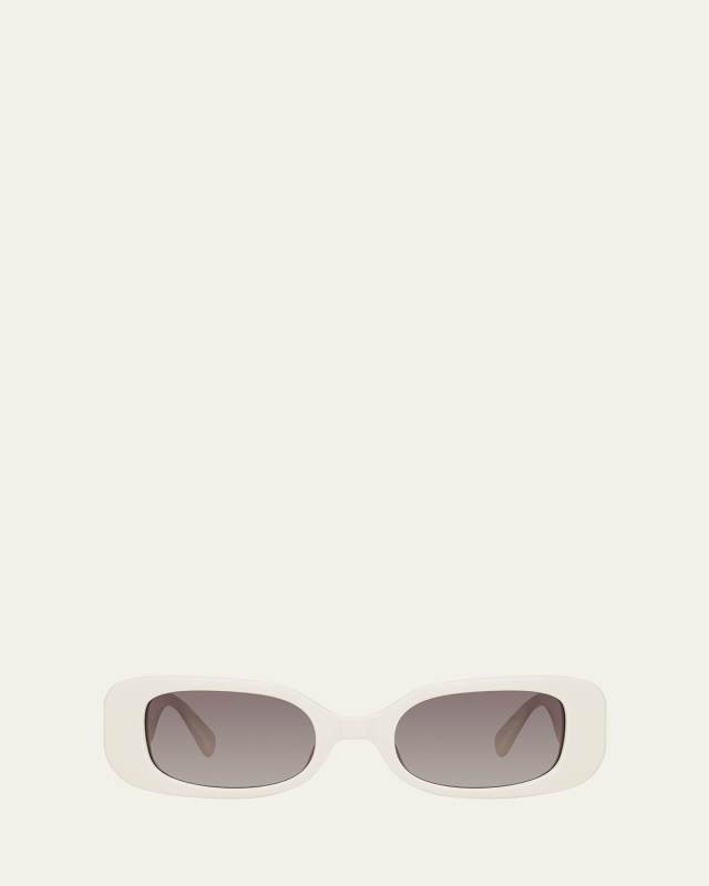 Lola Rectangle Acetate & Nylon Sunglasses