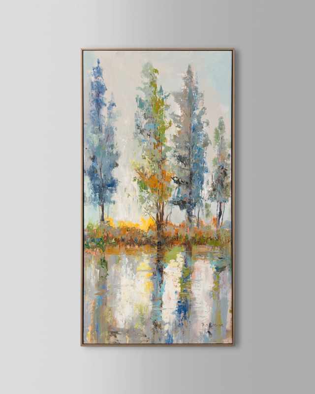 "Fachuans Vibrant Timber" Oil Painting on Canvas Art