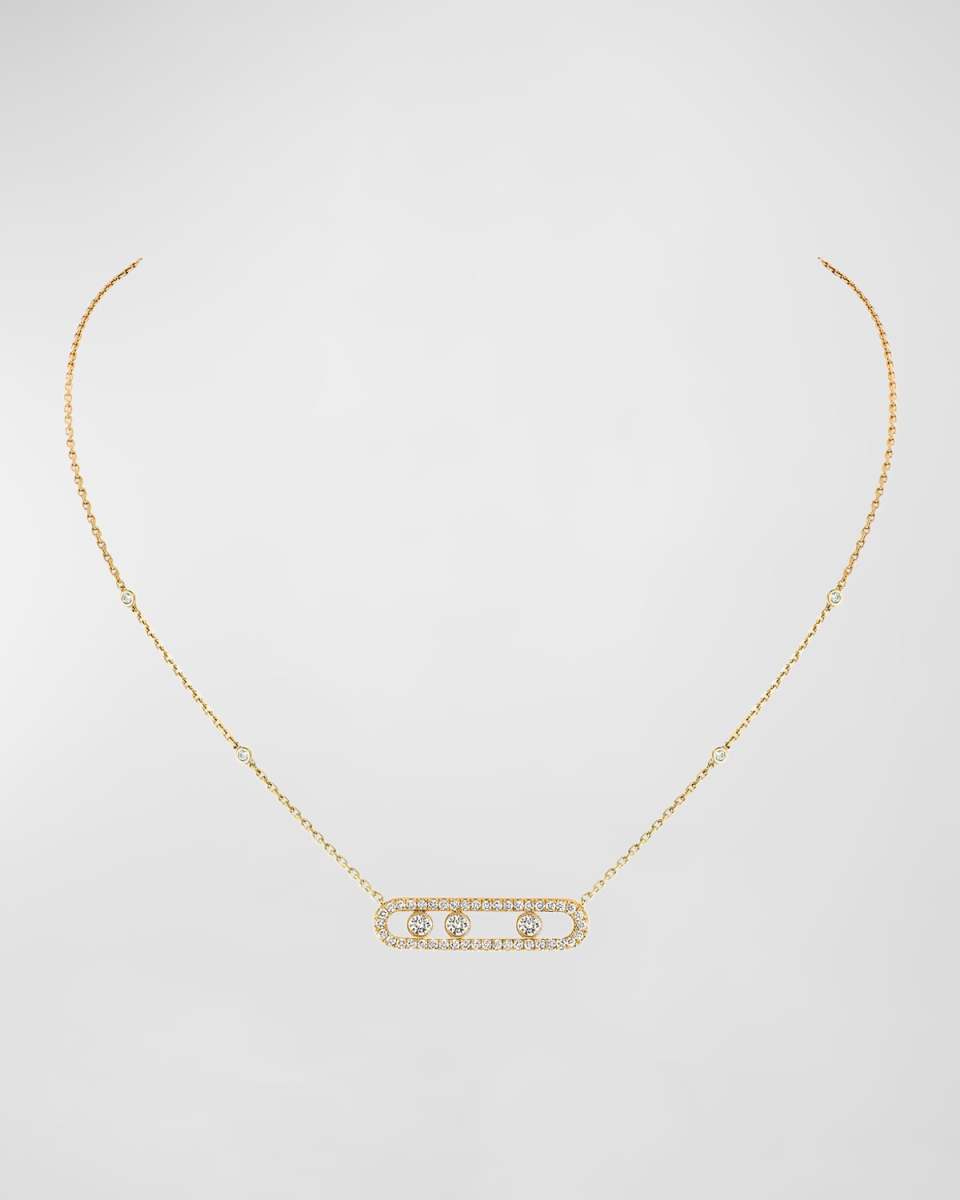 MOVE PAVE DIAMOND NECKLACE