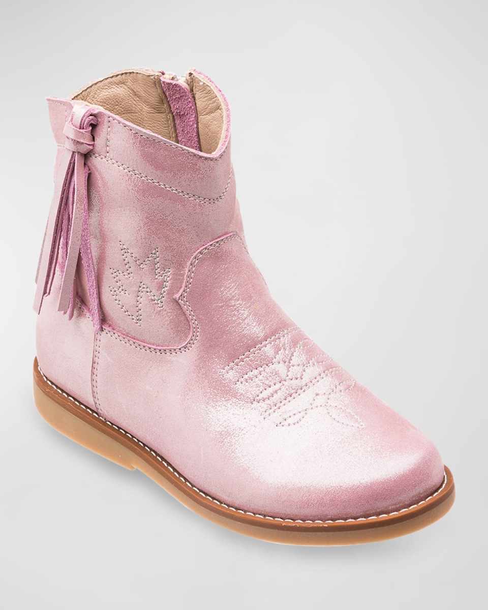 Girl's Hannah Suede Western Boots, Toddler/Kids