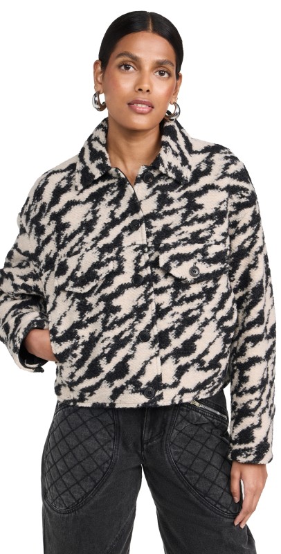 Isabel Marant Étoile Ferida Bomber Jacket Black/Beige