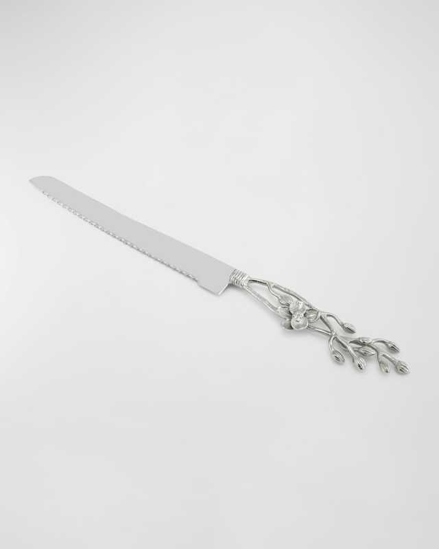 White Orchid Bread Knife